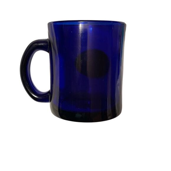 Collectable Mug USS RONALD REAGAN Cobalt Blue Coffee Cup Pewter Emblem USA Navy - Picture 7 of 8